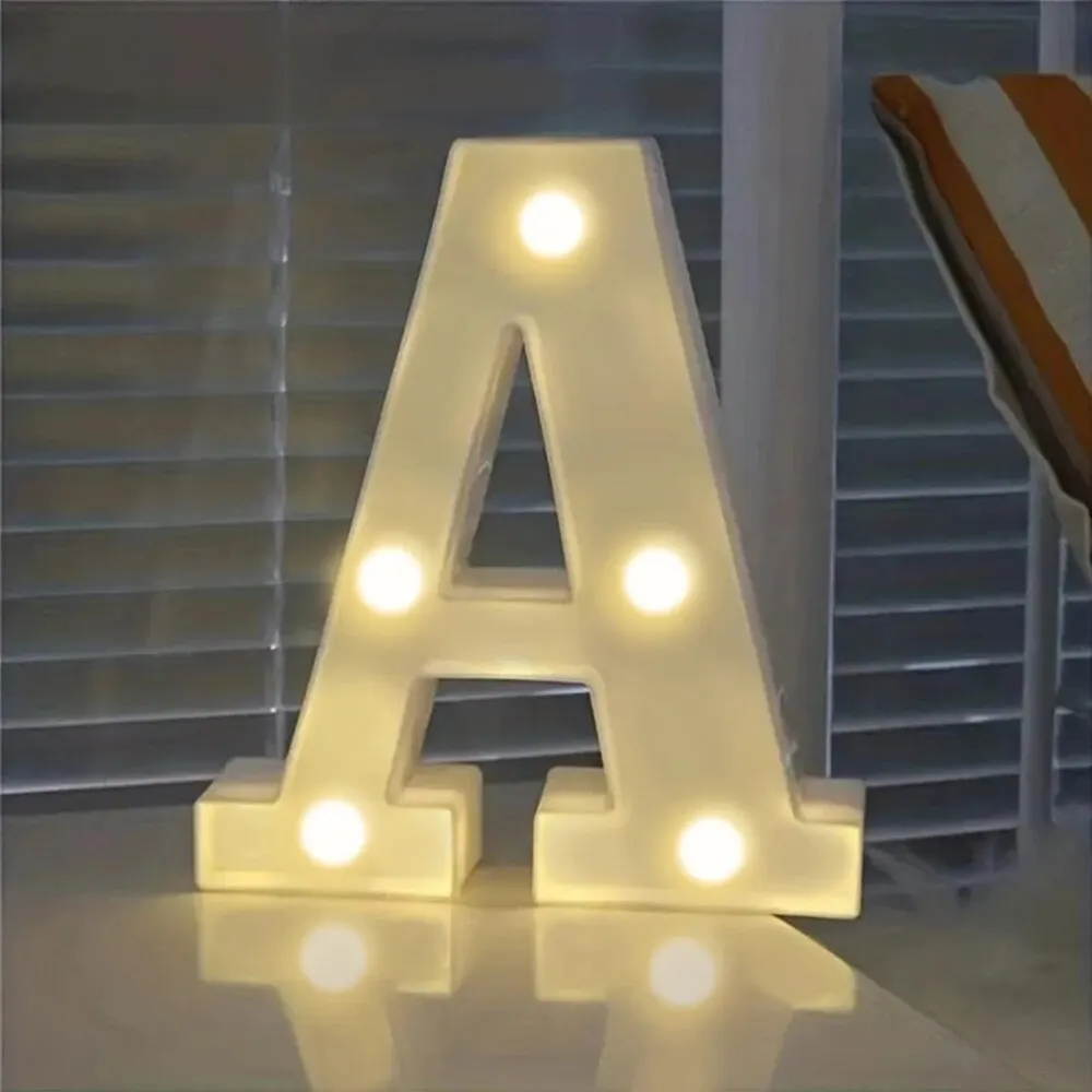 Illuminated LED Alphabet Letter Light - Stylish Decor