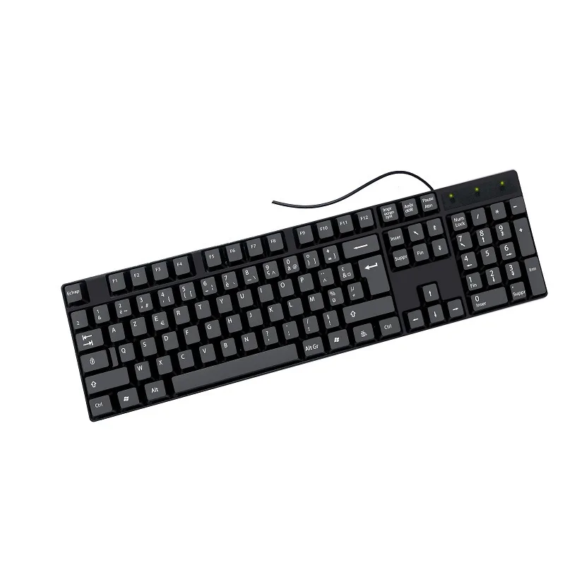 Multilingual Keycaps USB Wired Gaming Keyboard with 104 Keys
