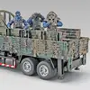 Alloy Tactical Truck Armored Car Model Diecast Military Personnel Carrier Transport Vehicle Model Sound and Light Toys Gift 4