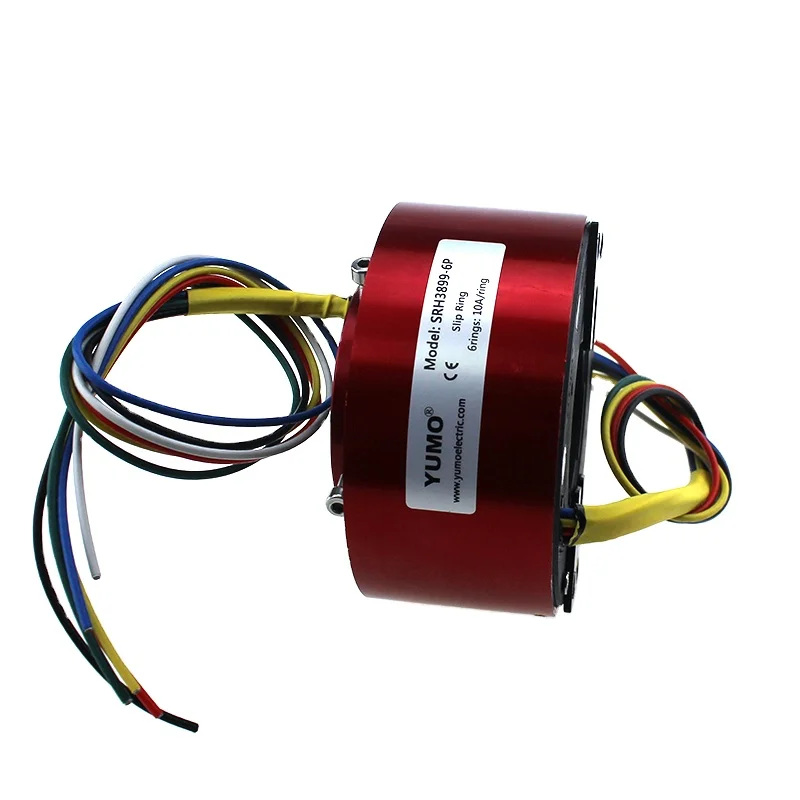 

SRH3899-6P Electric swivel thru bore slip ring 6rings