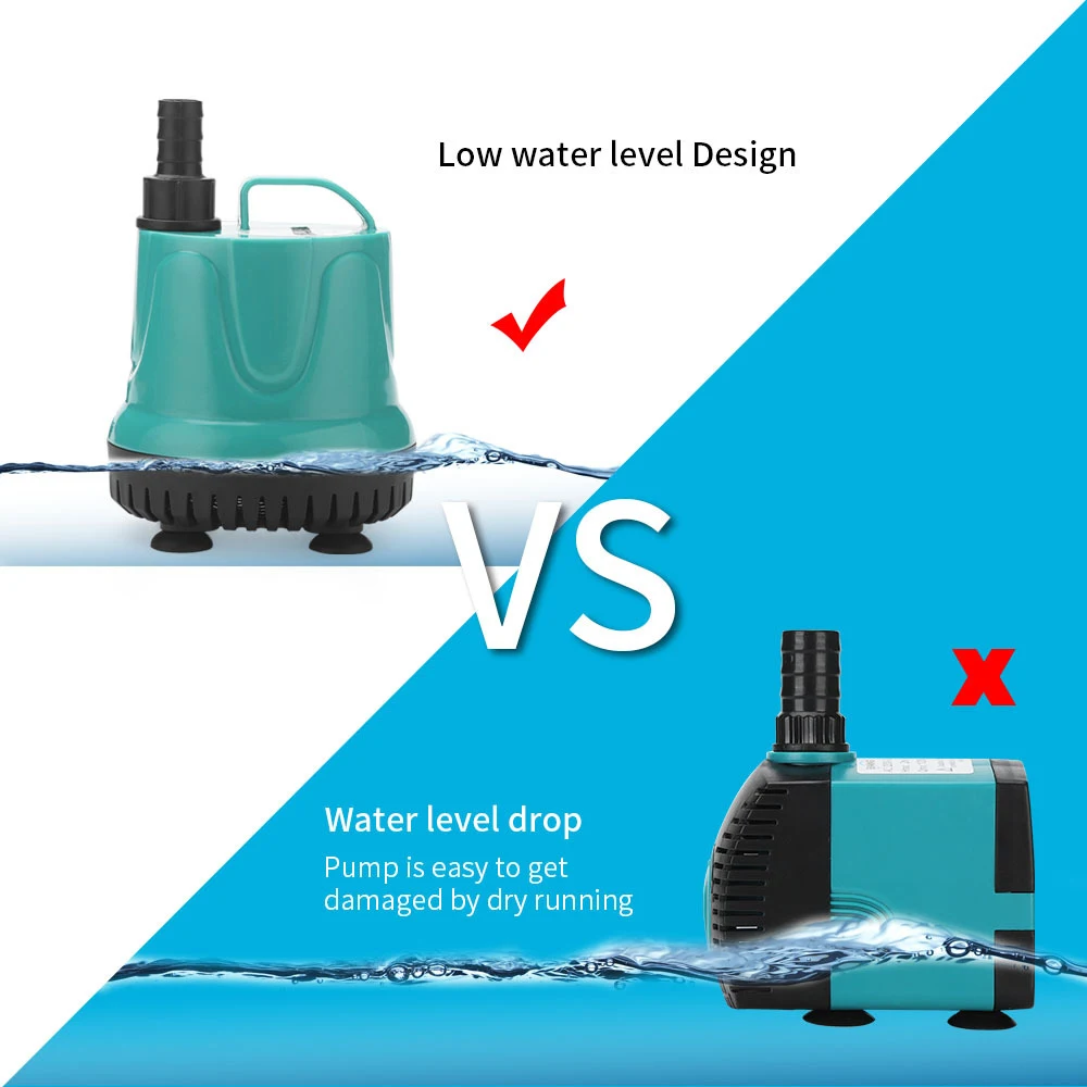18W 25W 40W 800-1500L/H Quiet Submersible Water Fountain Pump Aquarium Fish Pond Tank Spout Filtration Cleaning water pump aquarium water pump fish tank pump