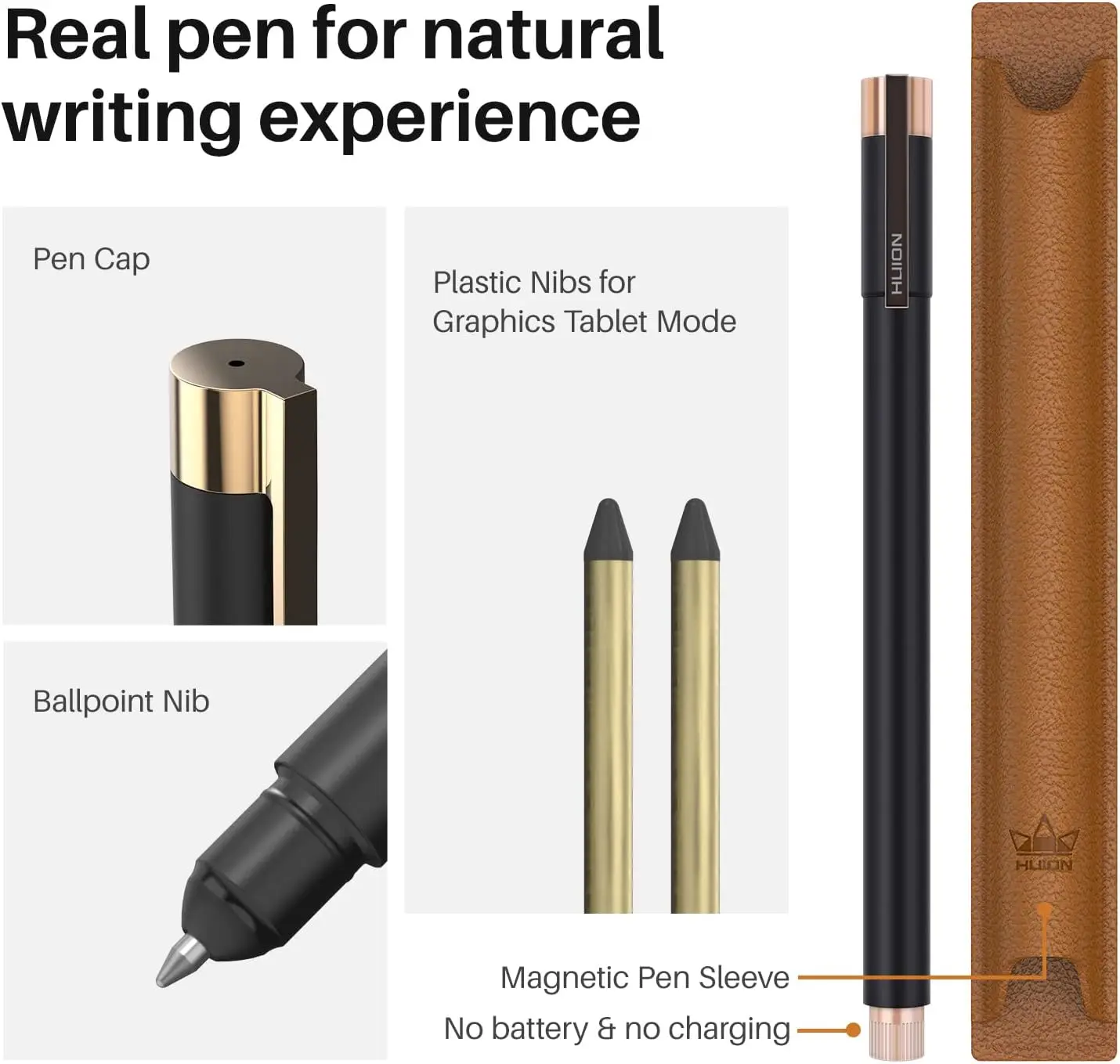 تابلت رسم رقمي 2 في 1 من HUION Note مع قلم خالي من...