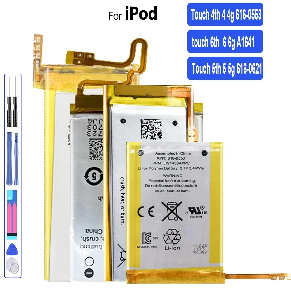 Batteria Per Ipod Touch 5Th 5 5G Lis1458Appc Per Ipod Touch 4A Generazione 4 4G A1641 Per Ipod Touch 6A Generazione 6 6G A1641