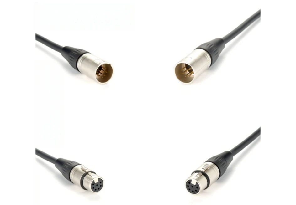 7-poliges XLR-Röhren-Mikrofonkabel, XLR-Stecker auf Buchse, Verlängerungskabel, Mic Audio, XLR-Anschlusskabel für Mikrofon und Audio – Detail 6