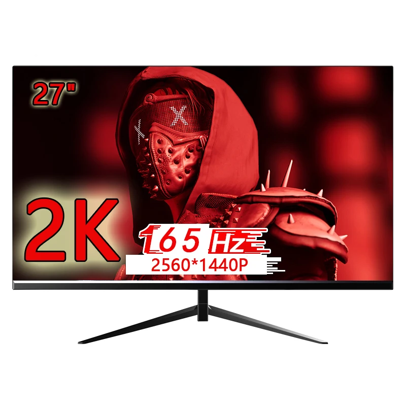 

27 Inch 165hz Monitors Gamer PC 2k LCD Displays 2560*1440 HD Gaming Monitor Flat Panel Display HDMI-compatible Monitor for xbox