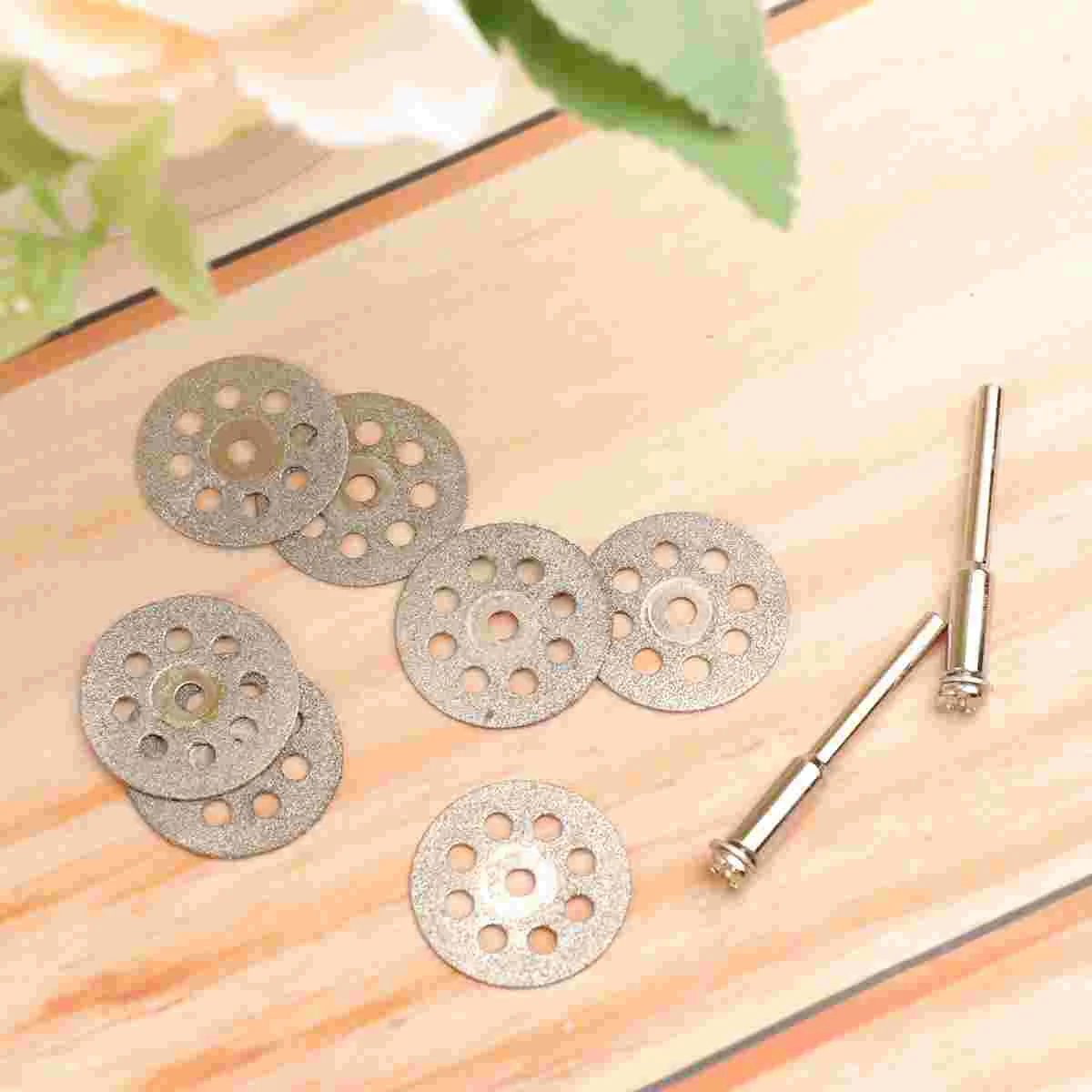 20 Pcs Mini Circular Blades Diamond Cutting Discs Corundum Dental Grinding Tablets