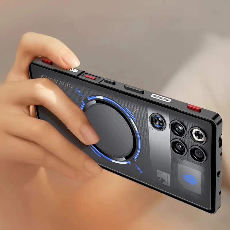 Metal Bumper Case For ZTE RedMagic 11 Pro+ RedMagic11Pro Anti-drop Alloy Frame Mag safe Ring Transparent PC Back Cover - Image 3