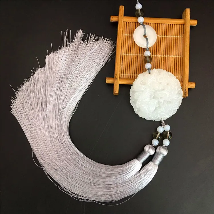 Ancient Style Han Chinese Clothing Waist Pendant Dragon and Phoenix Jade Pendant Ancient Costume Jinbu Waist Tassel Pendant