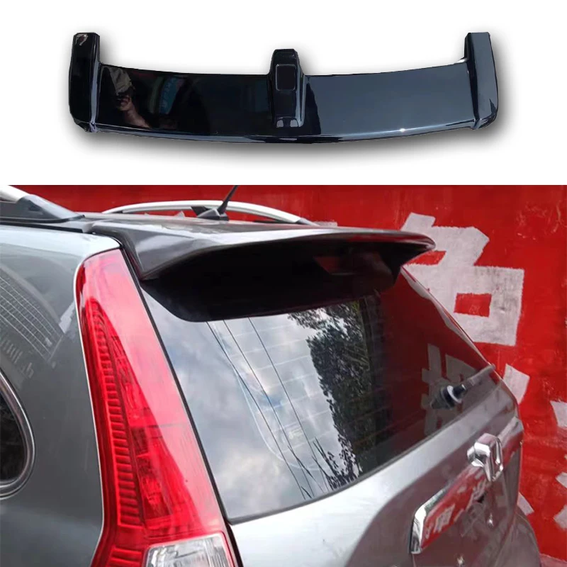 

For honda CRV CR-V Spoiler 2007 to 2011 Rear Window Roof spoiler High Quliaty ABS Spoilers By Glossy Black DIY Color