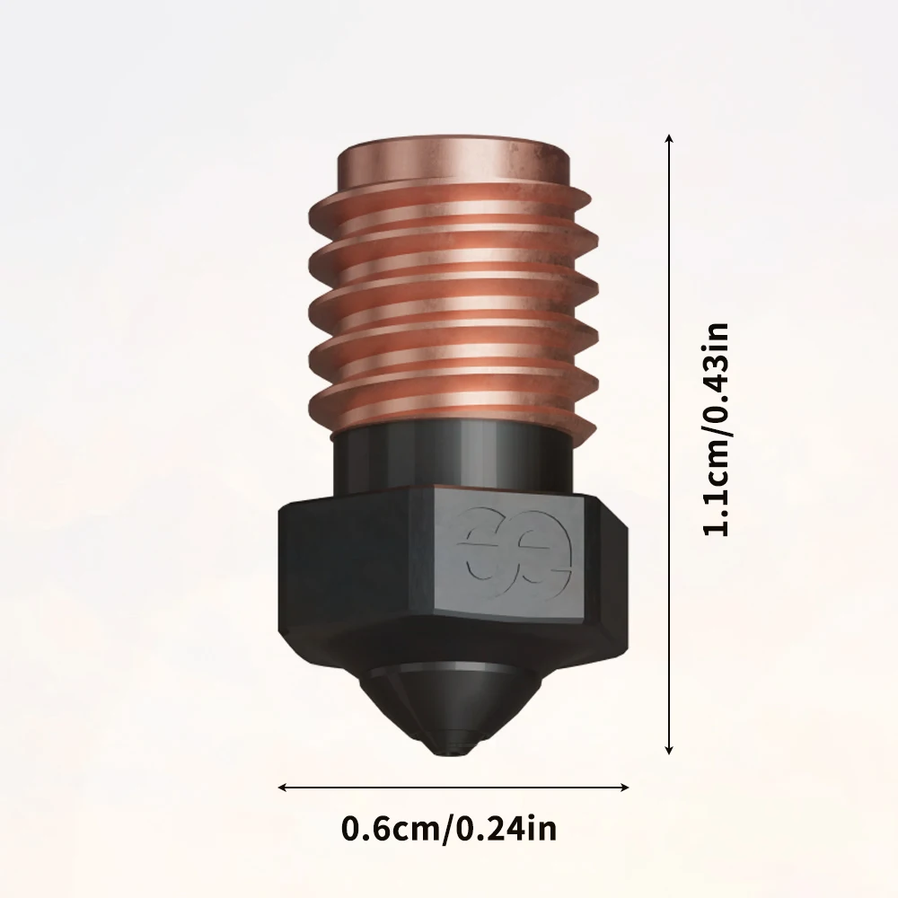 Für Phaetus Siliziumkarbid V6 Düse 550 ℃ Hohe Temperaturbeständigkeit, hohe Härte für Voron Vzbot Prusa 3D-Druckerteil ﻿ – Detail 7