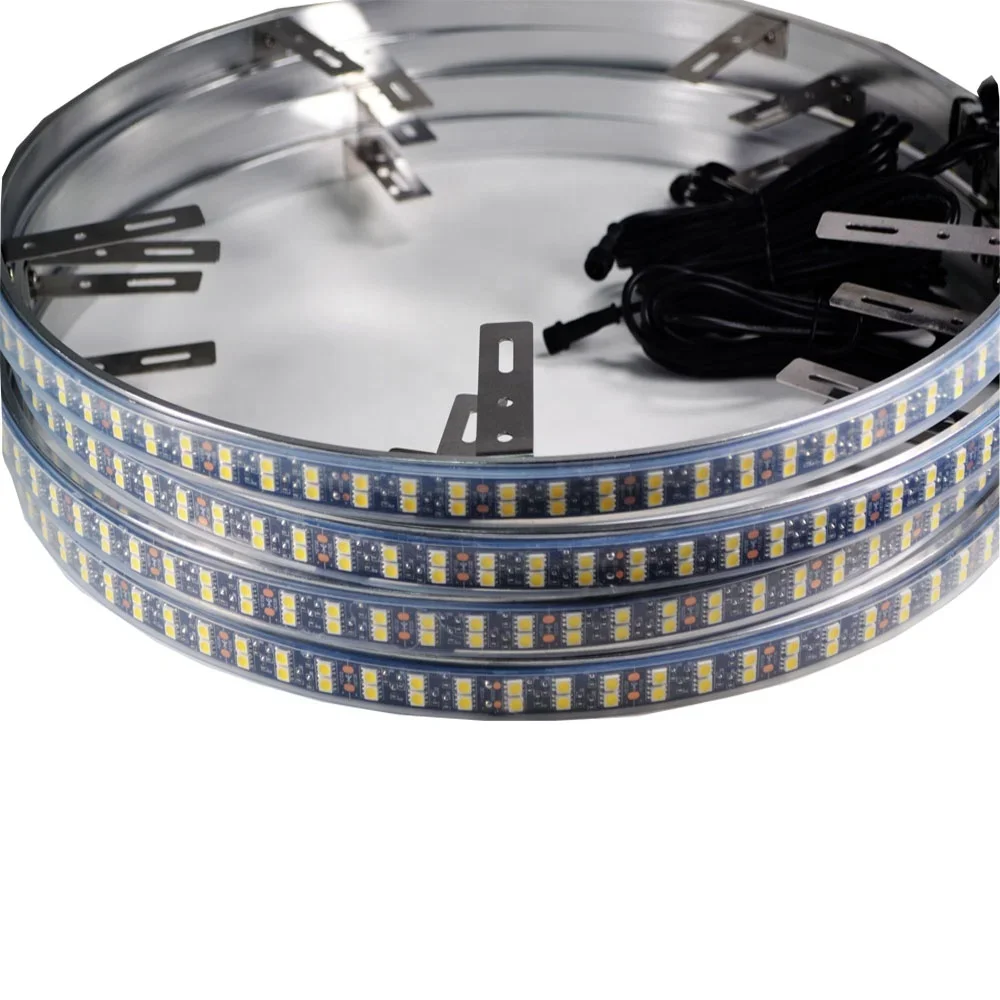 

175 Brightest Double LED Pure White Dual Row Flow IP68 Rims Wheel Ring Lights