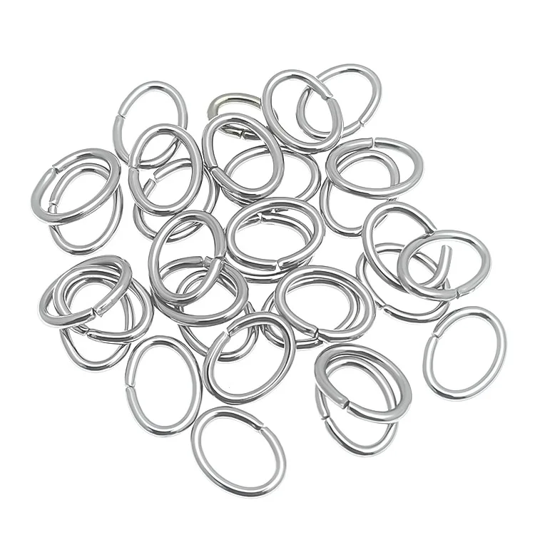 300/500 Stück ovale Biegeringe aus Metall, Spaltringe, Verbinder für DIY-Armbänder, Halsketten, Schlüsselanhänger, Schmuck, Basteln, Finden von Zubehör – Detail 3