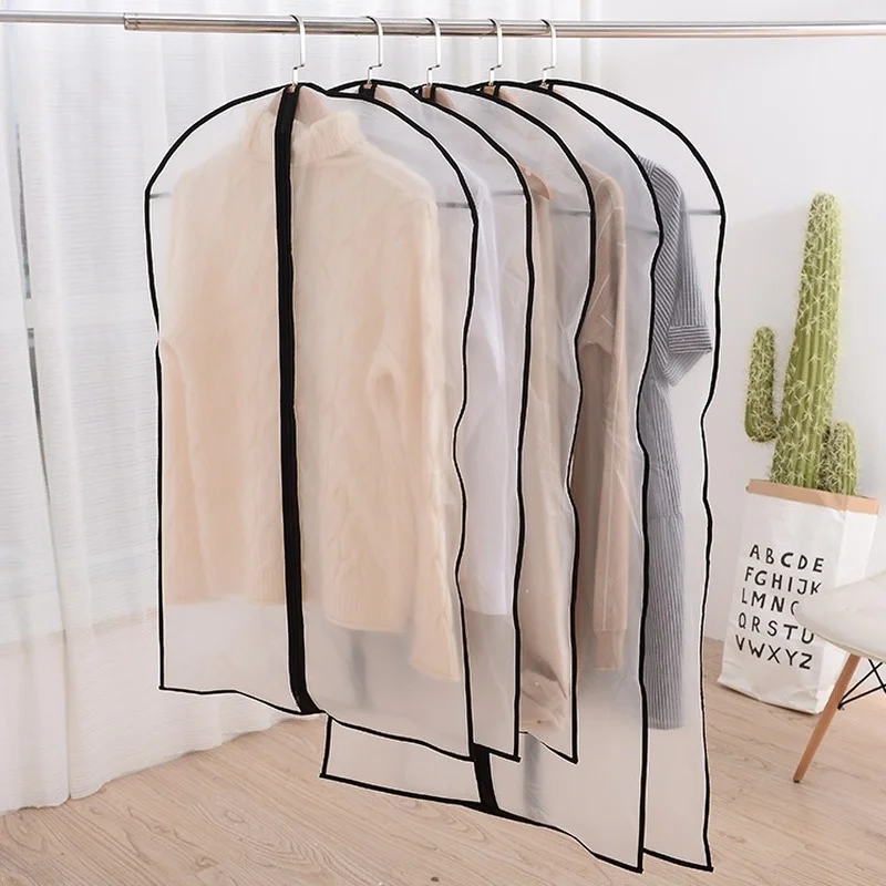 Top Clothes Hanging Garment Dress Clothes Suit Coat Dust Cover Home Storage Bag Pouch Case Organizer Wardrobe Hanging Clothing