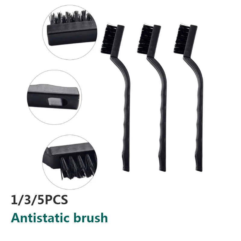 

Black Non Slip Handle PCB Rework ESD Anti Static Dust Brush 17cm For Mobile Phone Tablet PCB BGA Repair Soldering