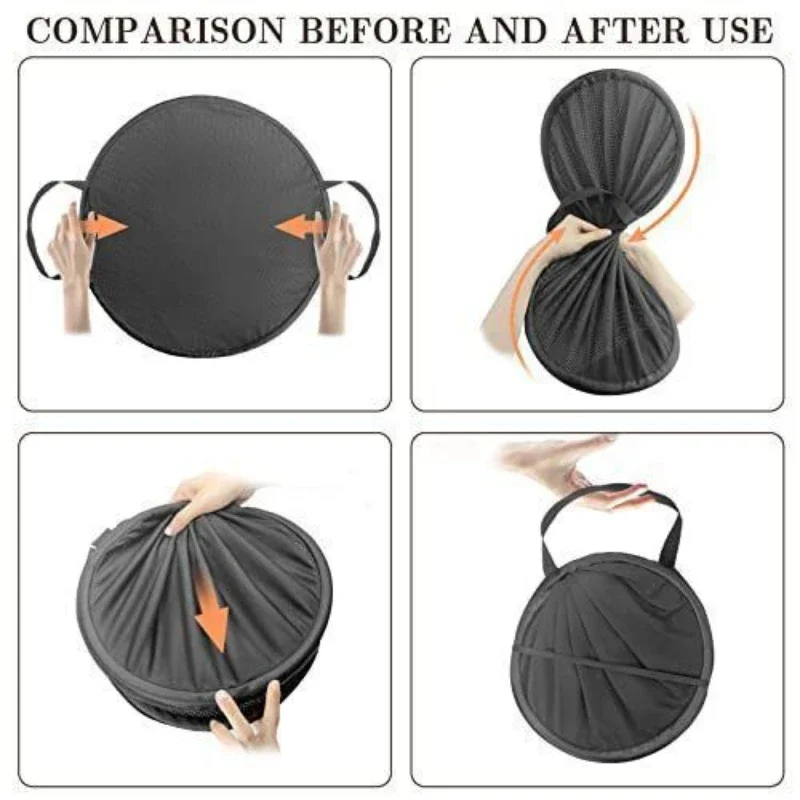 New Fine Nylon Cloth Washing Machine Foldable Pop up Storage Dirty Cloth Basket Drying Machine Laundry Basket