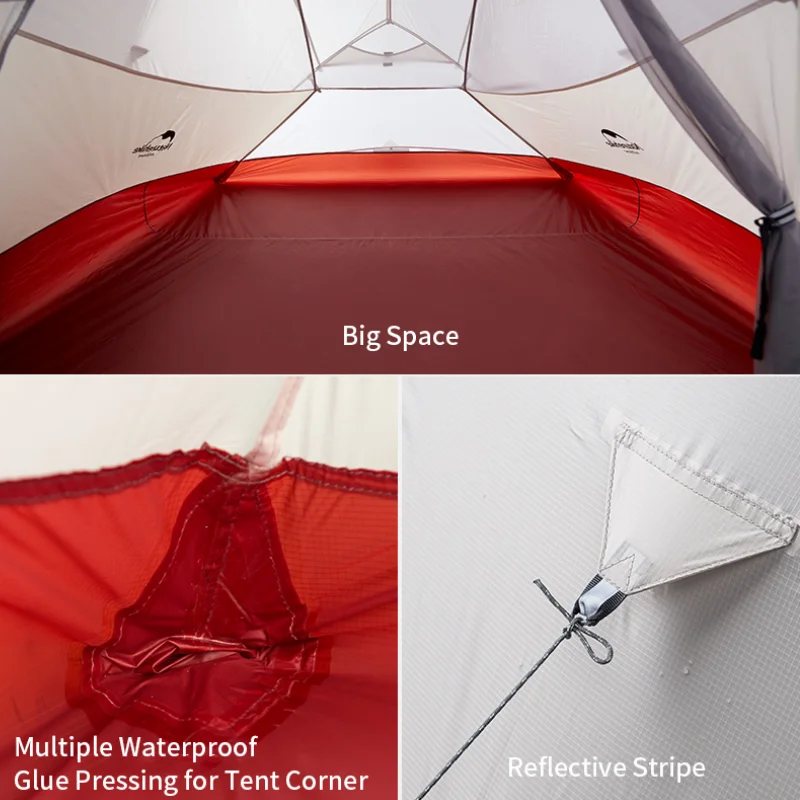 Naturehike Cloud Up 1 Upgrade Camping Tent Ultralight 20D Silica Gel Double Layer green Tent for Hiking Travel Picnic Outdoor