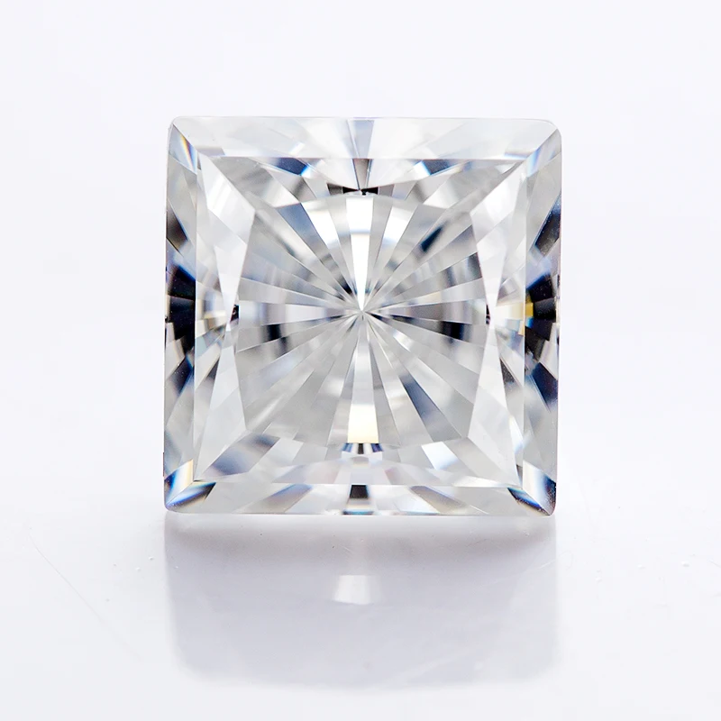 

Wholesale Ice Crushed Cut 4.5*4.5mm Princess D White Color Moissanite Loose Fashion Gemstone For Jewelry White Moissanite Gems