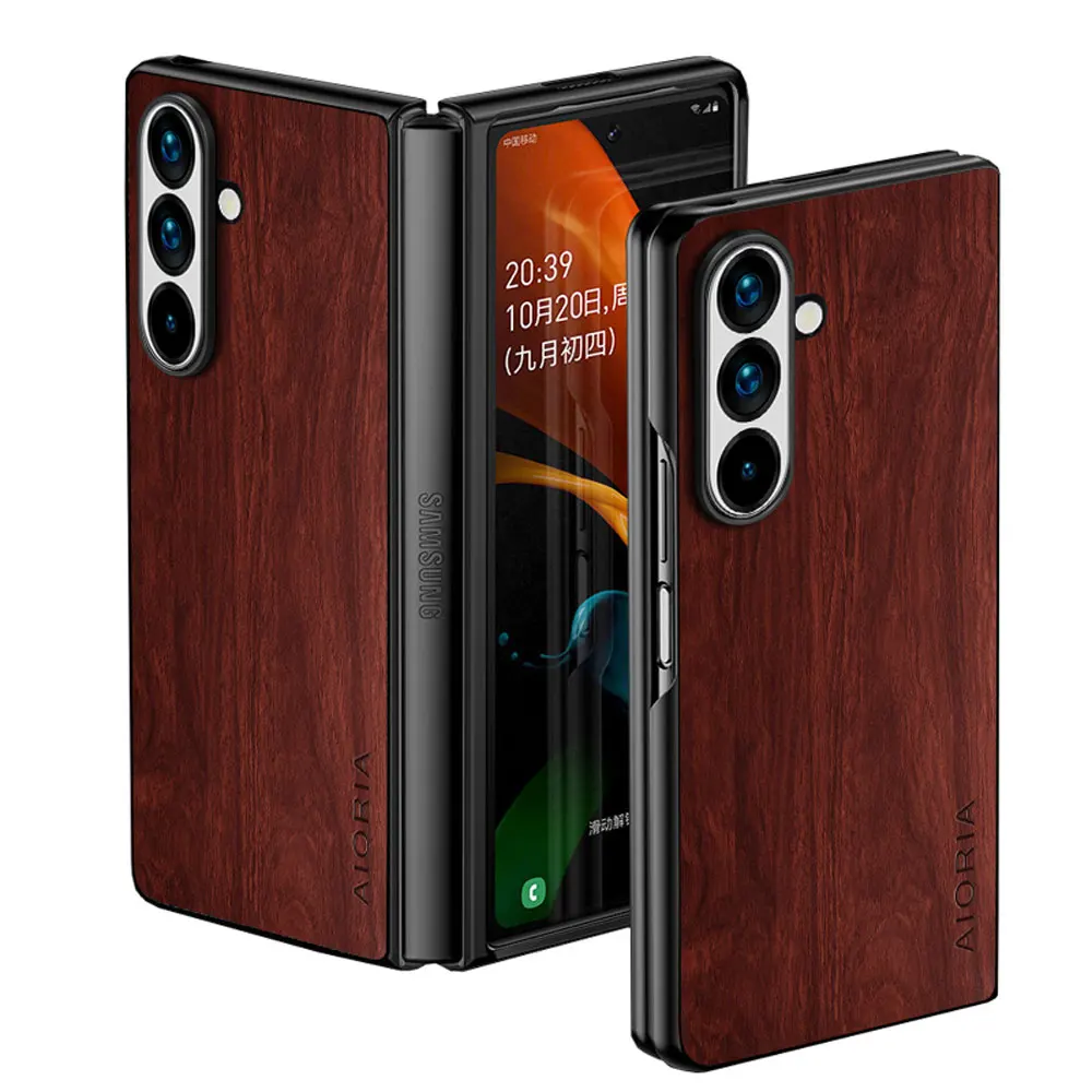 Bamboo Wood Pattern Leather Cover