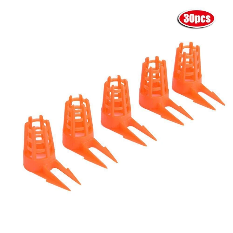 50Pcs Bee Queen Cages Protective Cover Plastic Honeycomb Cages Cell Protection Cap Beekeeping Breeding Supplies