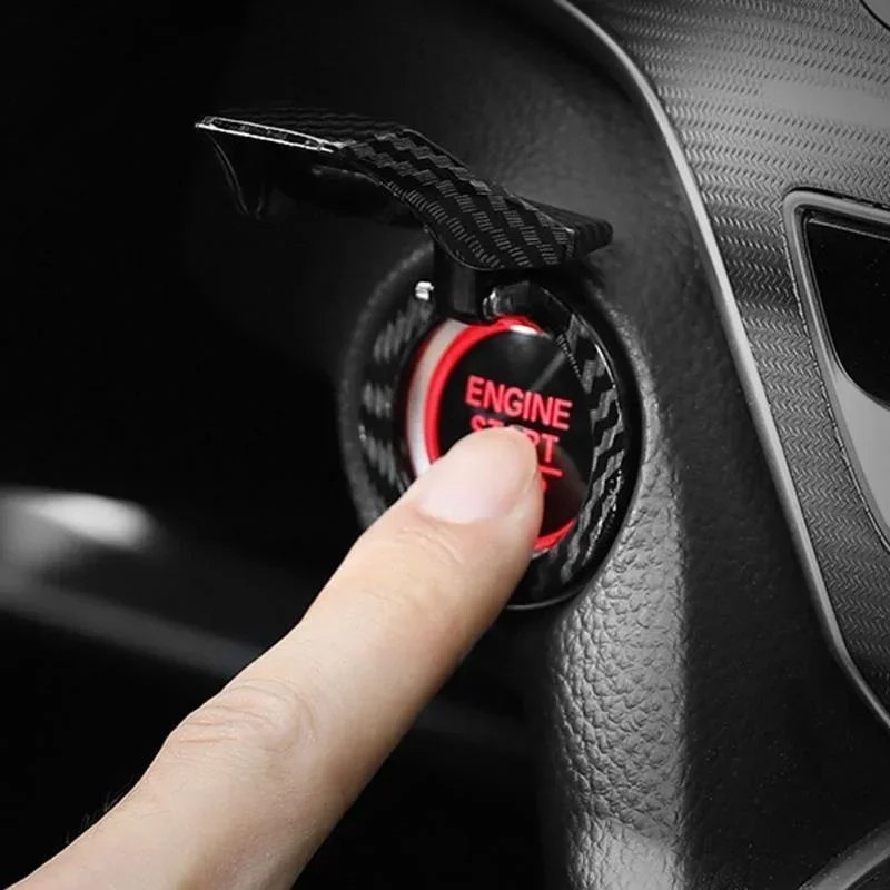 Enhanced Car Engine Start/Stop Button Decorative Cover - Interior Auto Accessory