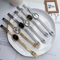 Fashion Luxury Women Quartz Watch Stainless Steel Oval Small Dial Bamboo Strap Girl Student Wristwatch Dropshipping Relogio - Image 5