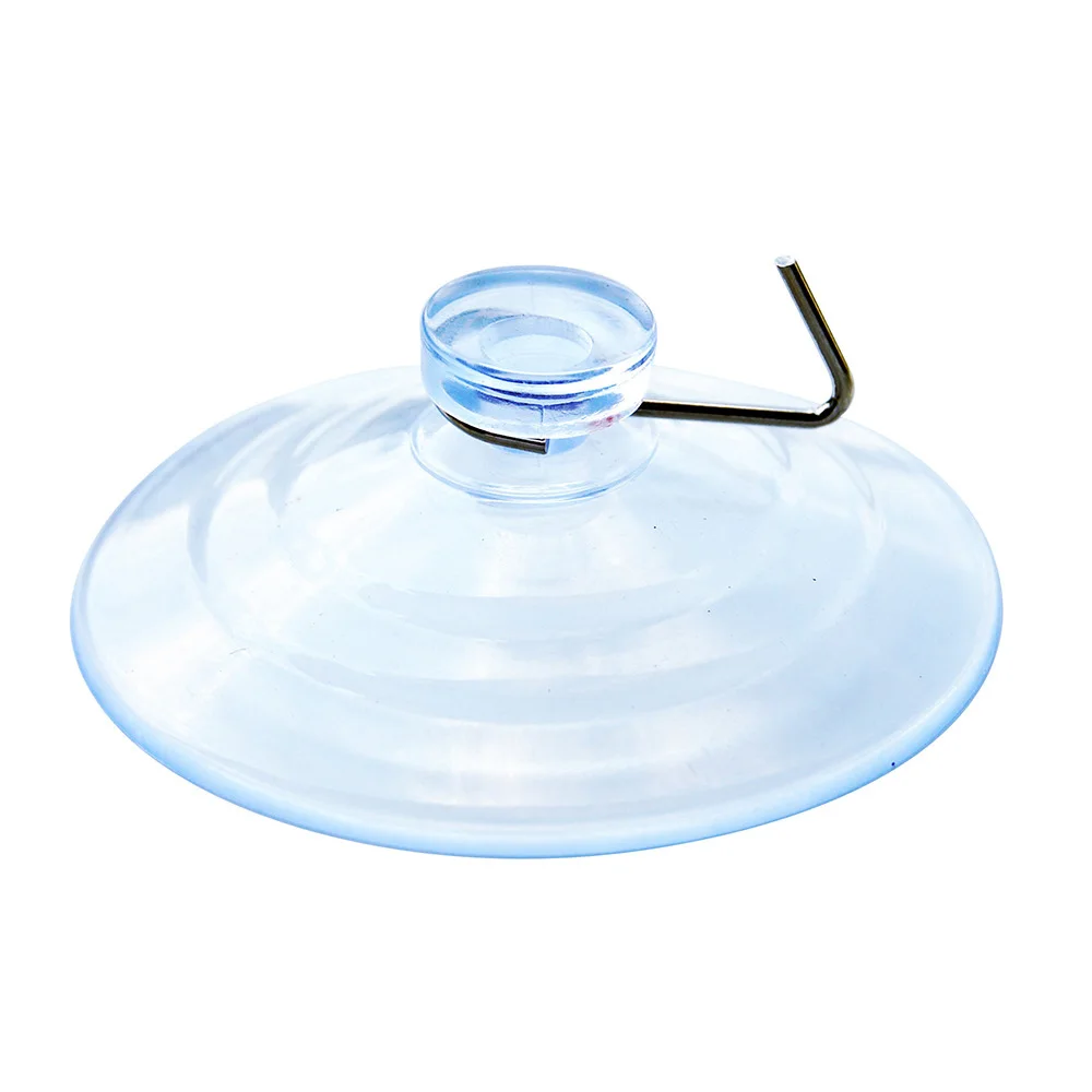 

20 PCS Suction Cups Hooks 25mm Bathroom Clear Suckers Transparent With Metal Hooks Hanging Kitchen PVC Sucker Cup