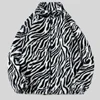 Hip Hop Winter Zebra Stripes Jackets Mens Fleece Harajuku Fuzzy Zipper Coat Jackets for Mens Clothes Oversized Streetwear Jacket 1
