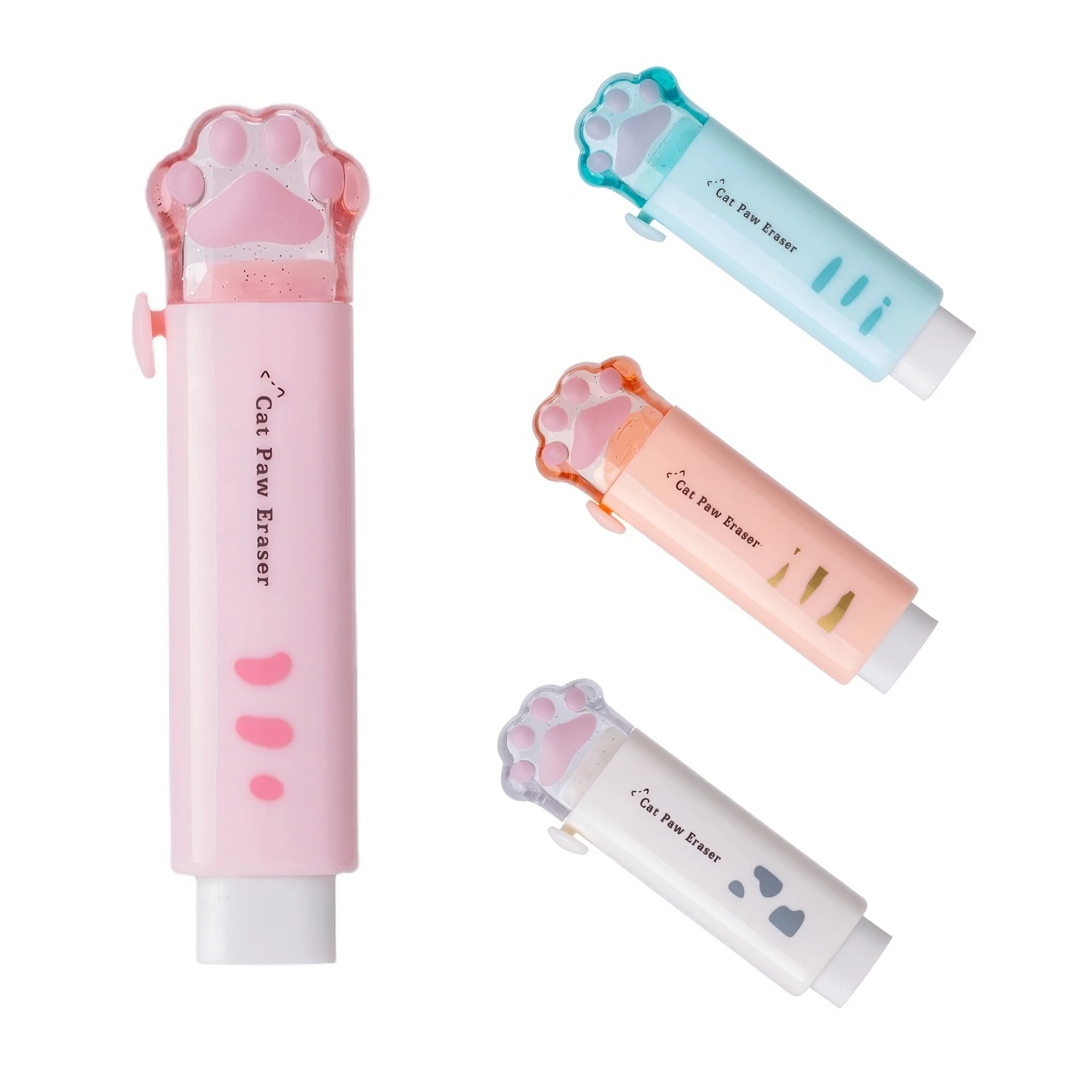 

Cute Cat Paw Shape Rubber For Students Stationery