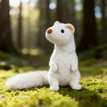 Giocattolo interattivo in peluche resistente alla masticazione per animali domestici con suono, design simile al visone, adatto per animali domestici grandi, medi e piccoli come gatti e cani, tessuto a doppio strato senza imbottitura, airbag integrato