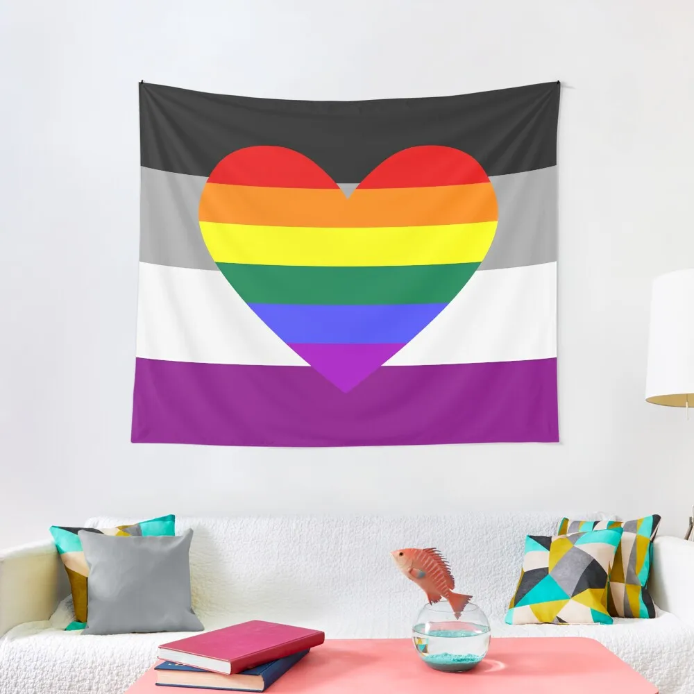 

Ace and homoromantic flag Tapestry On The Wall Hanging Wall Tapestry