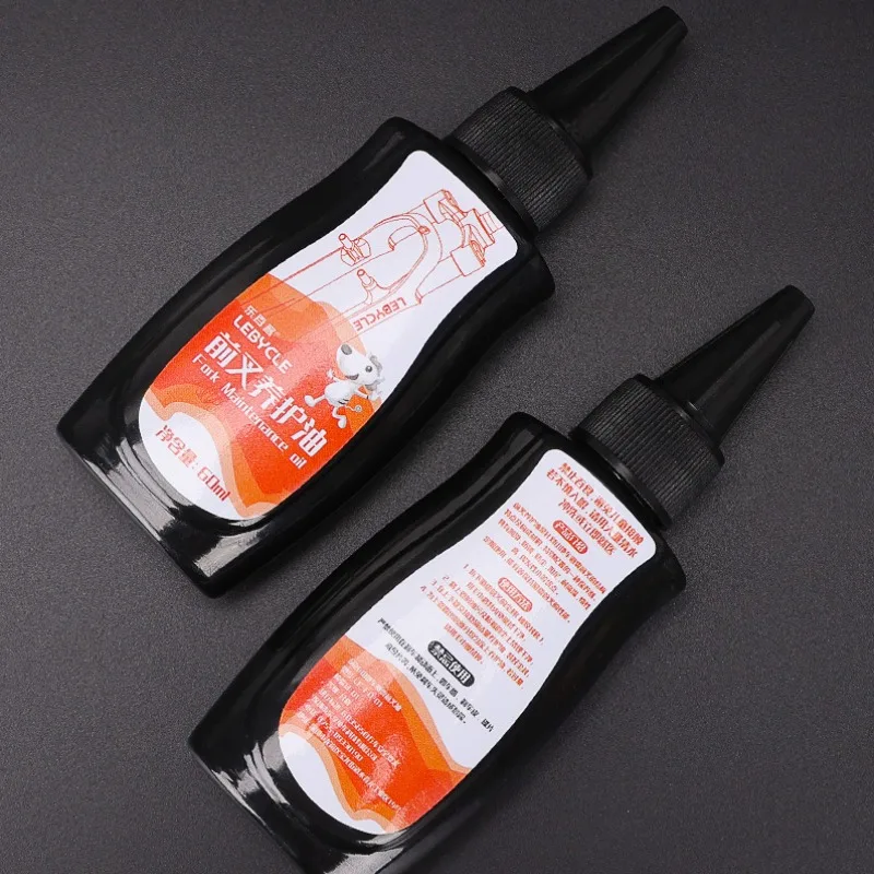60ML Mountain Bike Front Fork Shock Absorber Oil Front Rear Shock Grease Road Bike for Fork Flywheel Chain Cycling Accessories grease lubricant bicycle lubricant