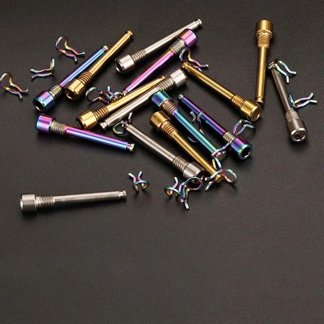 Boulons Titane Pour étrier De Frein Disque – Compatible XTR, Ultegra – Léger, Résistant, Avec Clip Ressort - 11