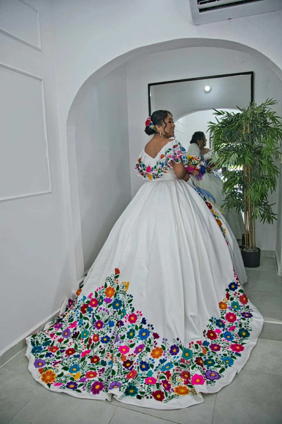 Boda Civil Vestidos De Novias Estilo Mexicano Manta Mexicanos