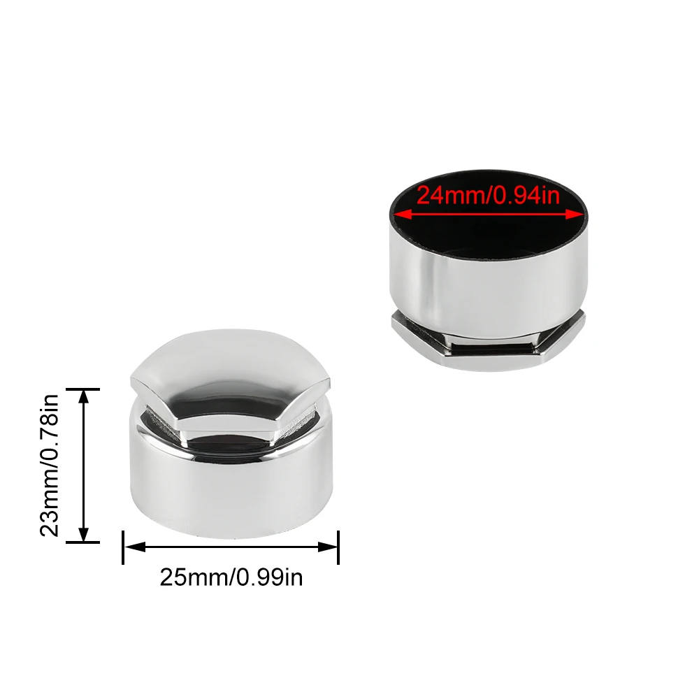 Wheel Hub Covers Wheel Hub Caps 20Pcs Universal Car Wheel Nut Caps 17mm 24mm Hub Center Screw Cover With Removal Tool For BMW For Audi VW Golf Honda