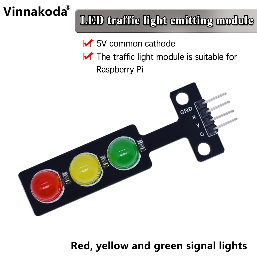 

2PCS LED Traffic Signal Light Module 5V Traffic Light Lighting Module