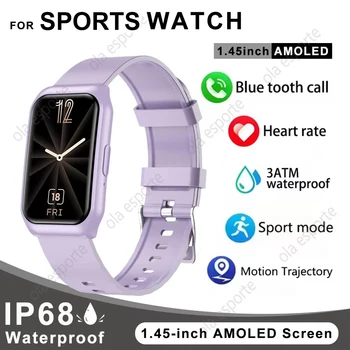 Smart Watch Women Men  AMOLED Screen Health Heart Rate Monitoring Bluetooth Call IP68 Waterproof Outdoor Sport Call Smartwatch 1