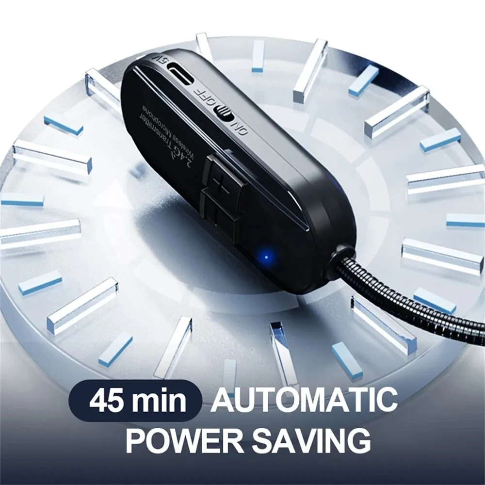 2.4G Head-mounted Wireless Lavalier Microphone Set Transmitter w/Receiver for Voice Amplifier Speaker Teaching Tour Guide Yoga