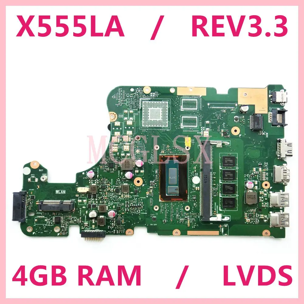Материнская плата X555LA 4G/i7-5500U REV3.3 для Asus X555LJ LB LI LN LF X555LD X555L K555L F555L A555L VM590L W519L