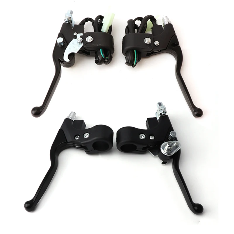1 pair 7/8'' Right Dual Twin Minimoto Left Handle Brake Levers For 47cc 49cc Pocket Dirt Bike Gas Scooter Mini Moto ATV Quad