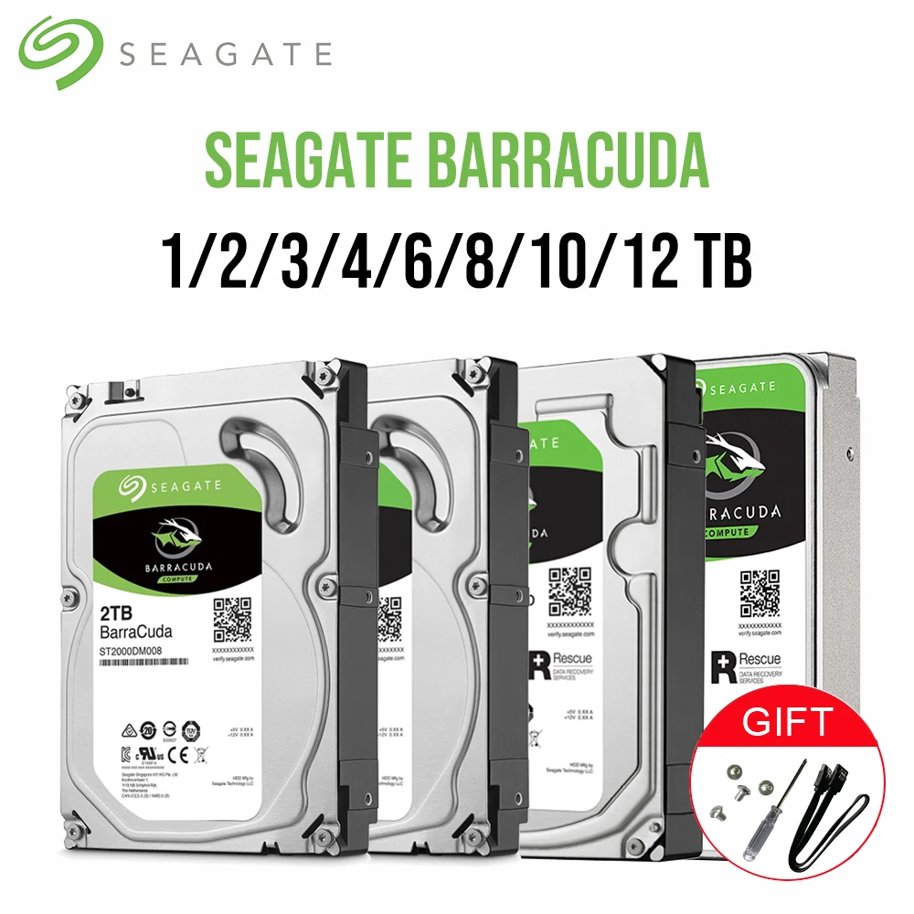 Seagate Barracuda 3.5" Desktop HDD SATAIII 6Gb/s 7200RPM Internal Hard  Drive Disk 1TB 2TB 3TB 4TB 6TB 8TB