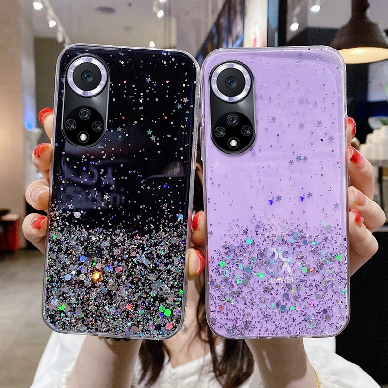 Shiny Bling Glitter Star Clear Soft Phone Case Cover for HUAWEI nova 9 Nova9 | Мобильные телефоны и аксессуары