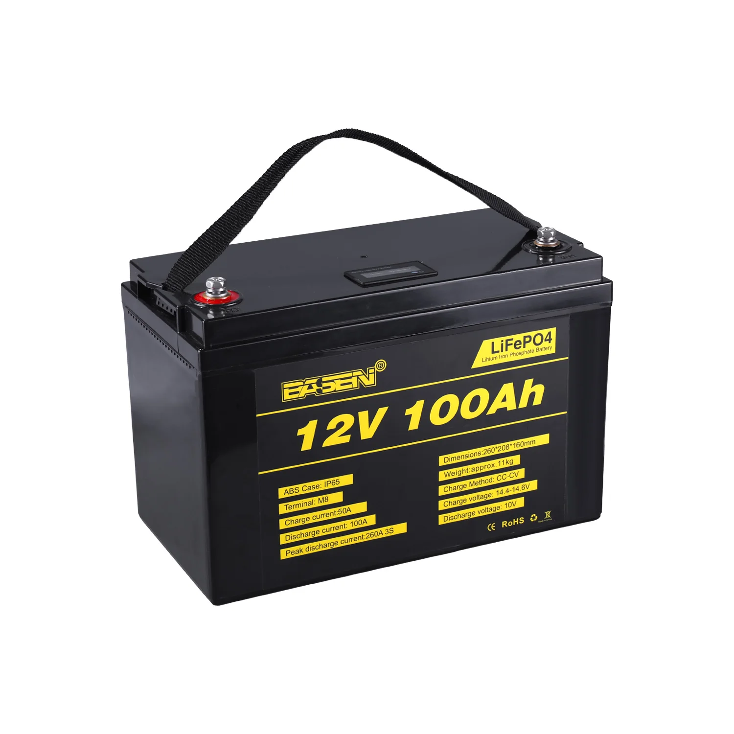 

Basen 12V Lithium Battery Rechargeable 100ah lifepo4 battery pack lifepo4 12v 100ah lithium ion battery