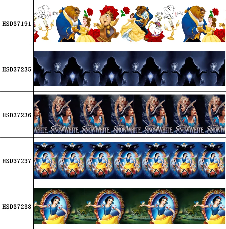 

HSDRIBBON Бесплатная доставка 22 мм 38 мм 50 мм 75 мм Печатная корсажная лента серии «Принцессы Дисней» для банта «сделай сам» 50 ярдов/рулон