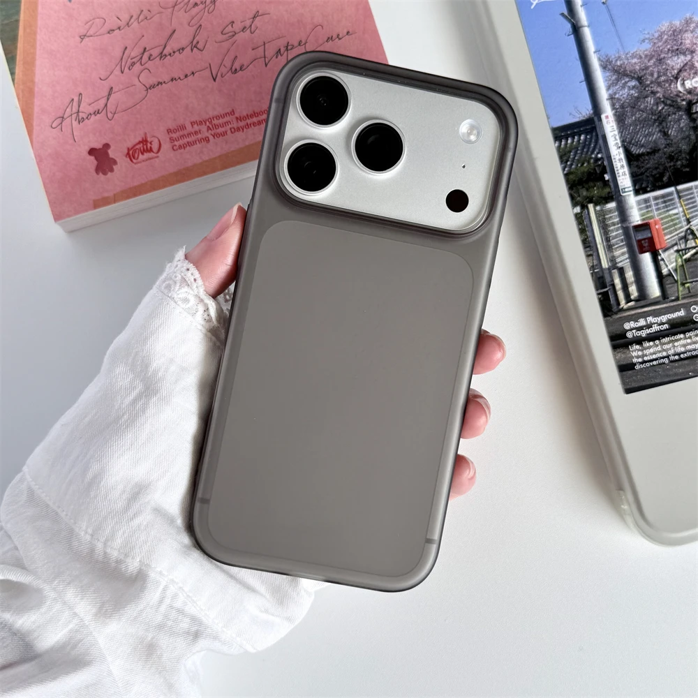 Sleek Matte Translucent Frosted Hard Phone Case - Ultra Thin Solid Color Slim Cover