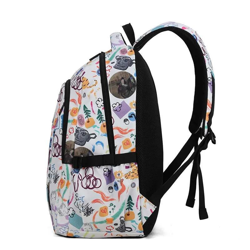 Fashion Printing Shoulders Backpack for Women Large Capacity Waterproof Travel Backpack Teen Students Schoolbag Laptop Backpacks 3