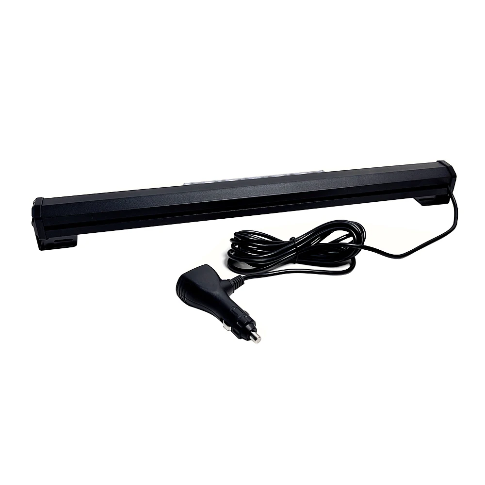 LED Warning Light Bar Police Car LED Strobe Emergency Light Beacon Autos Flashing Safety Signal Lamp Amber White 12/24V