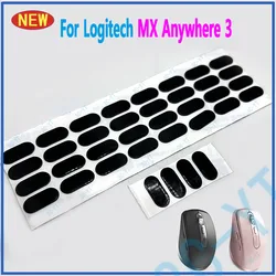 Pack of Mouse Feet Skates Pads - Black Anti - Skid Stickers (10 Set)
