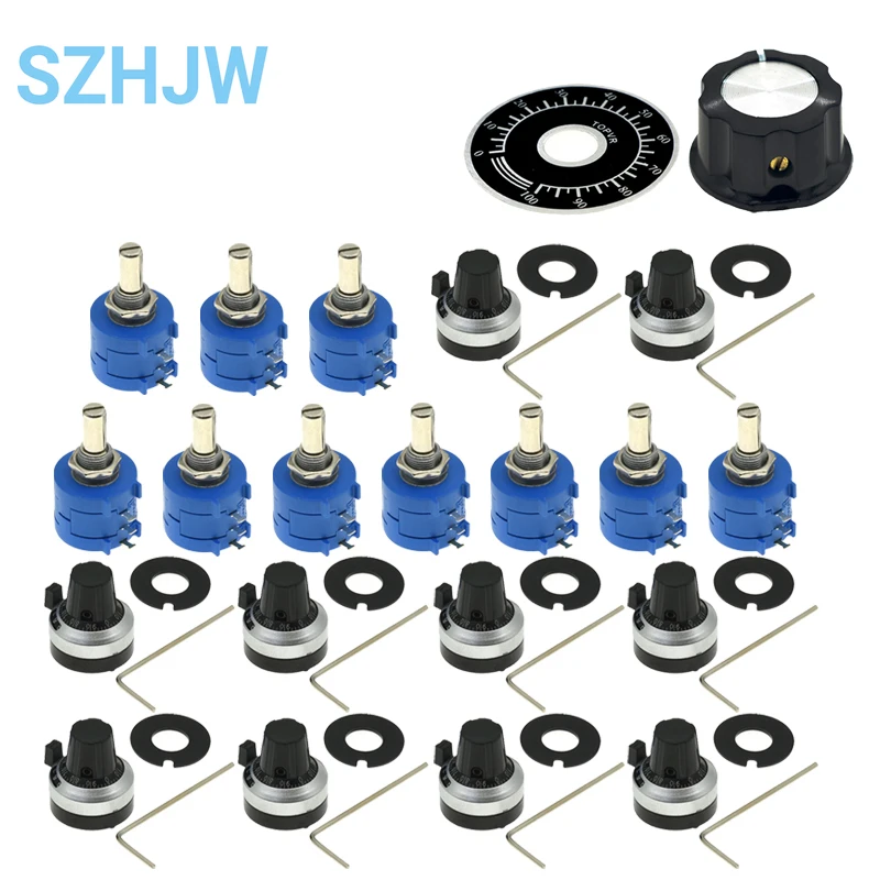 3590s Potentiometer-2-103 1K 2K 5K 10k 20K 50K 100K 100R 200R 500R Precision Multi- Turn Quality Adjustable Resistor 1-20pcs adjustable resistor,multiturn potentiometer,linear potentiometer,rotary potentiometer,potentiometer kit,trimmer potentiometer