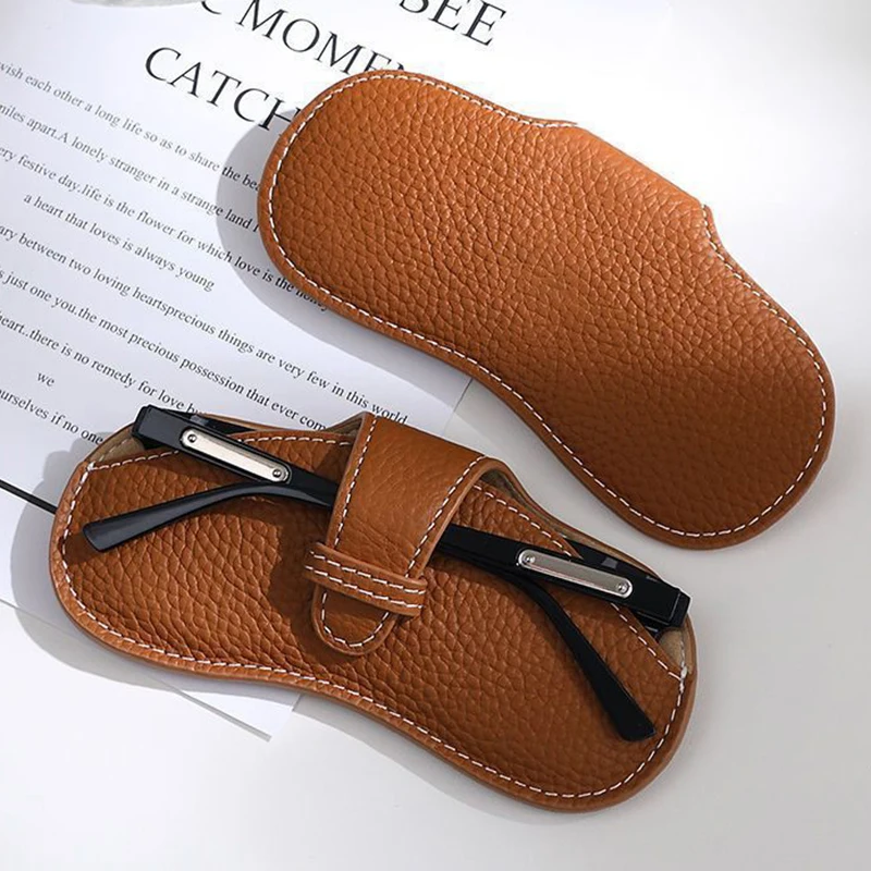Glasses Storage Bag PU Leather Portable