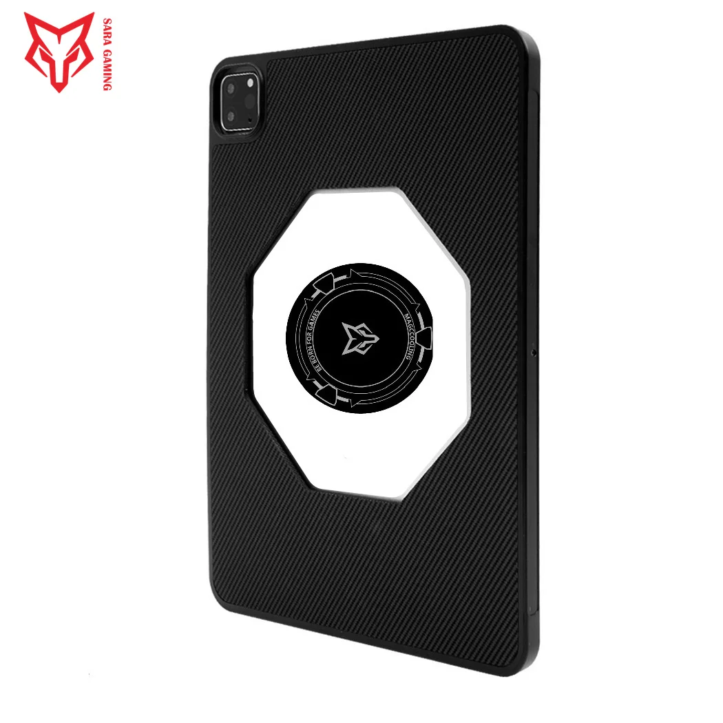 Sarafox Esport Carbon Fiber Texture Case Magnetic Semiconductor Heat Sink Magnet Plate IPad Heat Sink Stickers For IPad / Tablet mobile heat dissipation plate cooling patches
